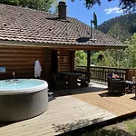 Alpehytte Le Grand Cerf En Rondins Avec Jacuzzi La Bresse