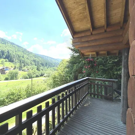 木屋 Le Grand Cerf En Rondins Avec Jacuzzi