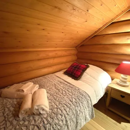 Le Grand Cerf En Rondins Avec Jacuzzi 木屋