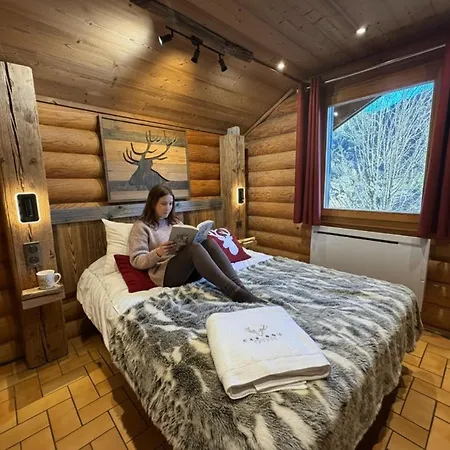 Le Grand Cerf En Rondins Avec Jacuzzi La Bresse