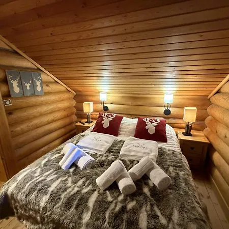 木屋 Le Grand Cerf En Rondins Avec Jacuzzi 拉布雷斯