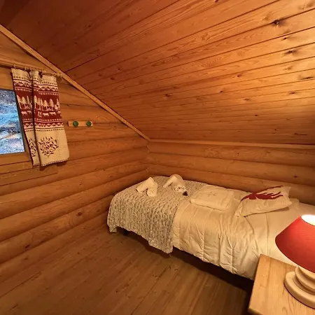 木屋 Le Grand Cerf En Rondins Avec Jacuzzi