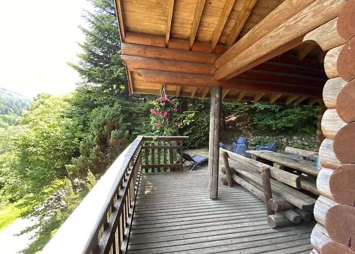 Horská chata Le Grand Cerf En Rondins Avec Jacuzzi La Bresse