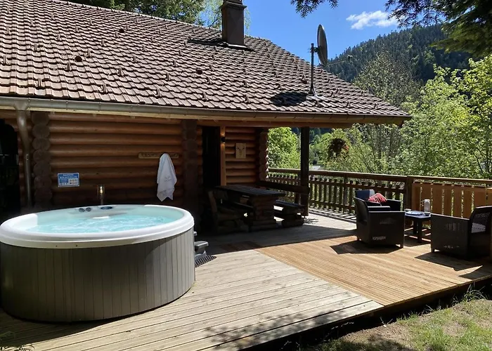 Horská chata Le Grand Cerf En Rondins Avec Jacuzzi La Bresse