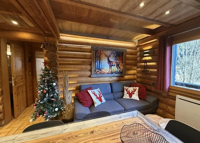 Le Grand Cerf En Rondins Avec Jacuzzi Horská chata La Bresse