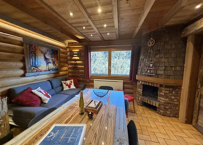 Horská chata Le Grand Cerf En Rondins Avec Jacuzzi *