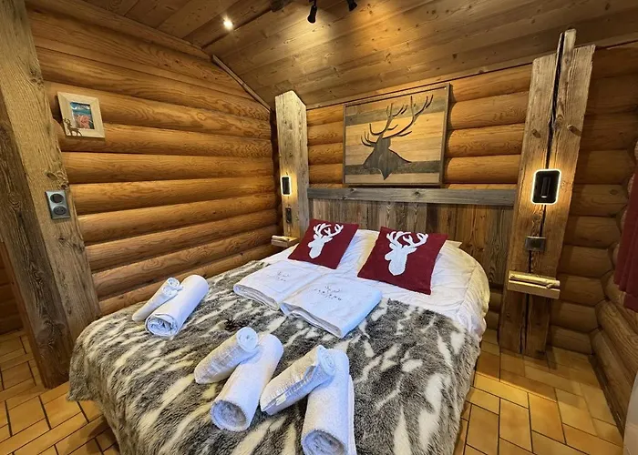 Le Grand Cerf En Rondins Avec Jacuzzi * La Bresse