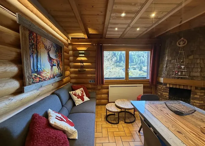 Horská chata Le Grand Cerf En Rondins Avec Jacuzzi La Bresse