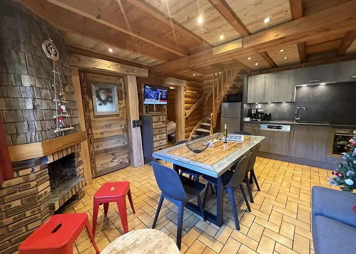 Le Grand Cerf En Rondins Avec Jacuzzi * La Bresse