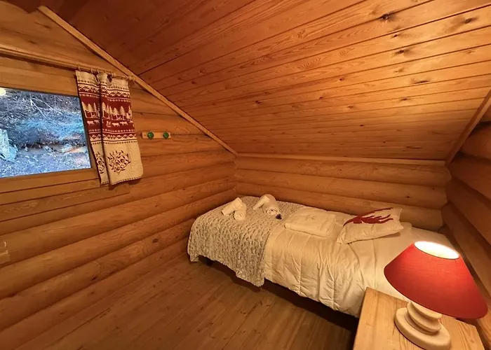 Horská chata Le Grand Cerf En Rondins Avec Jacuzzi