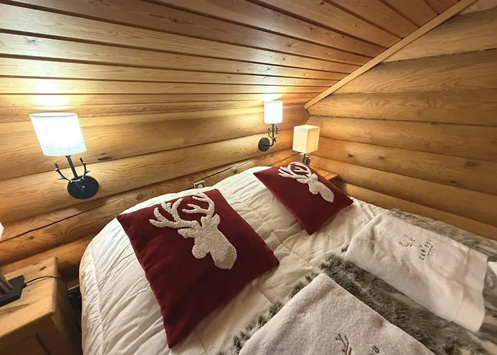 Le Grand Cerf En Rondins Avec Jacuzzi Alpehytte *